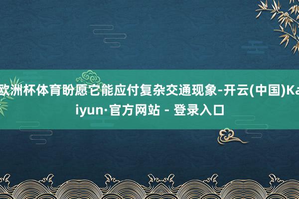欧洲杯体育盼愿它能应付复杂交通现象-开云(中国)Kaiyun·官方网站 - 登录入口