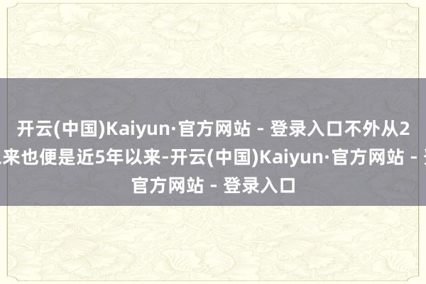 开云(中国)Kaiyun·官方网站 - 登录入口不外从2019年以来也便是近5年以来-开云(中国)Kaiyun·官方网站 - 登录入口